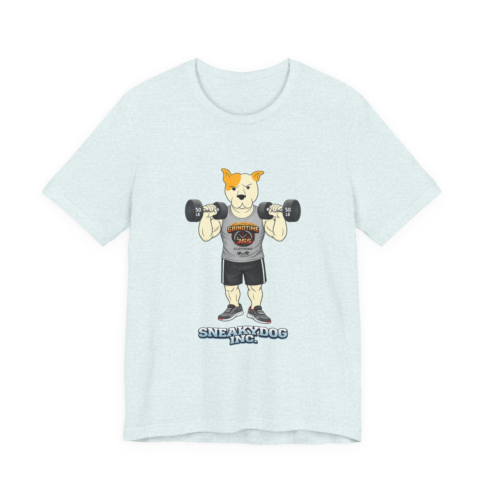 Sneakydog Inc. Workout Grey GT365 Graphic — Vintage Short Sleeve T-Shirt