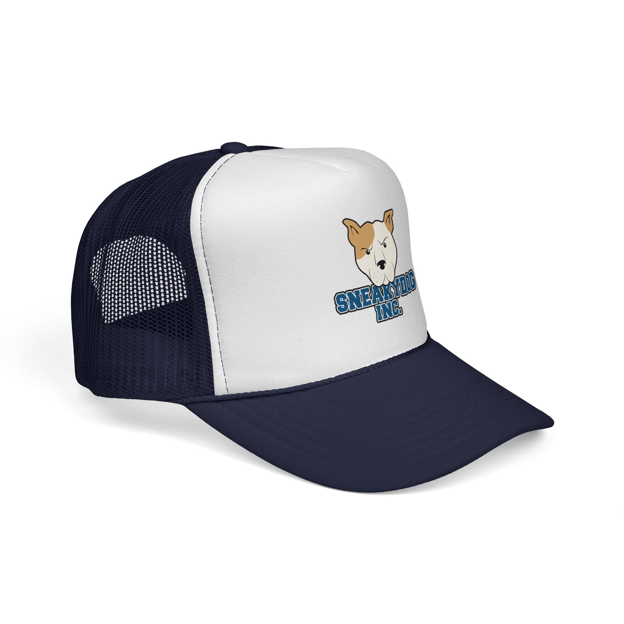 Sneakydog Inc. Trucker Cap — Retro Mesh Hat with Sneakydog Logo