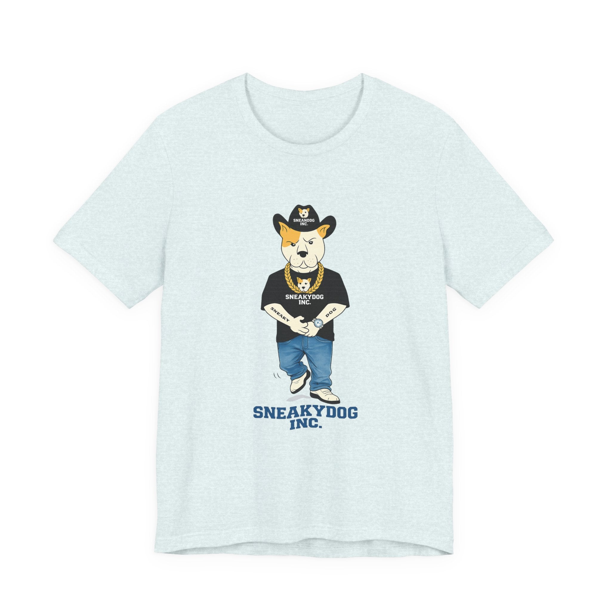 Sneakydog Inc. Cowboy Black Graphic — Vintage Short Sleeve T-Shirt