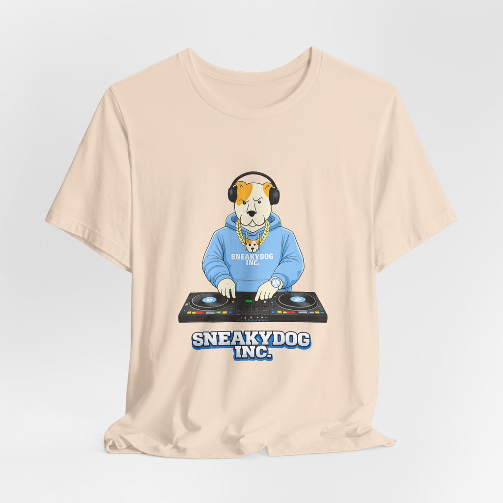 Sneakydog Inc. DJ Graphic — Vintage Short Sleeve T-Shirt