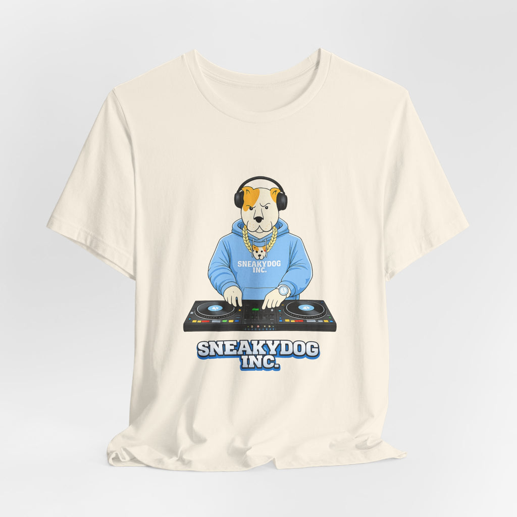 Sneakydog Inc. DJ Graphic — Vintage Short Sleeve T-Shirt