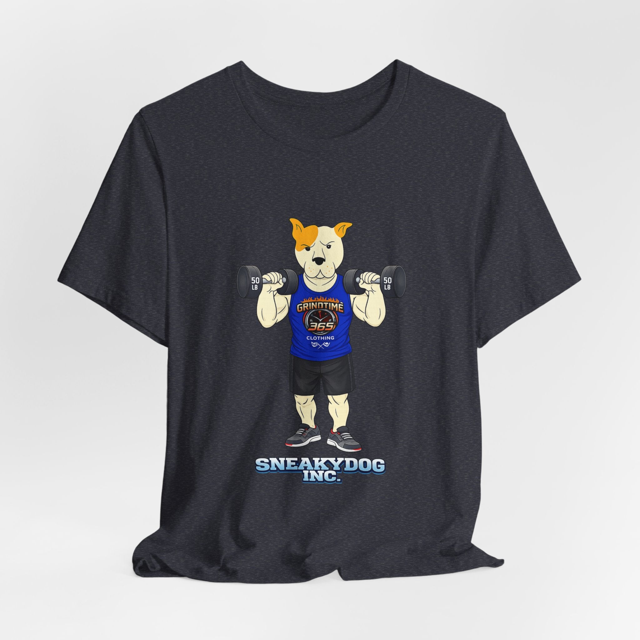 Sneakydog Inc. Workout Blue GT365 Graphic — Vintage Short Sleeve T-Shirt