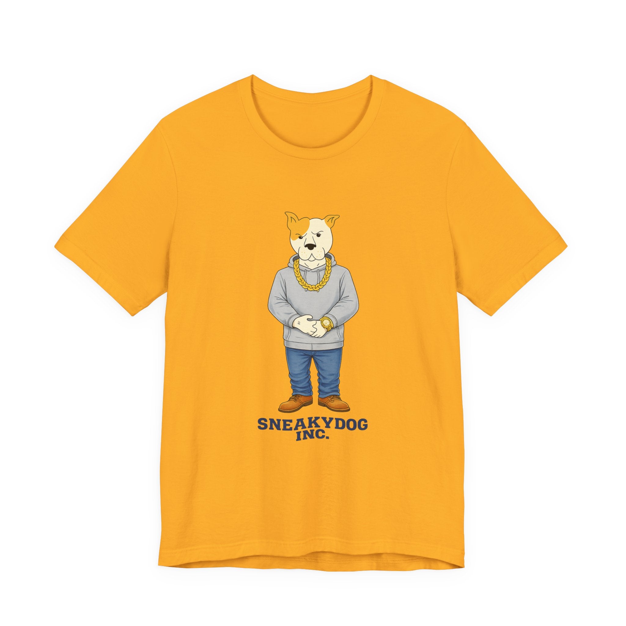 Sneakydog Inc. Grey Hoodie — Vintage Short Sleeve T-Shirt