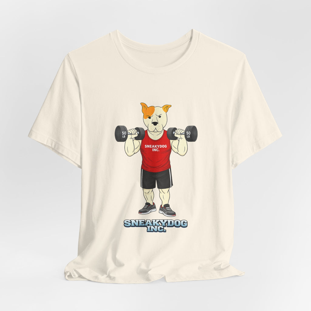 Sneakydog Inc. Workout Red Graphic — Vintage Short Sleeve T-Shirt