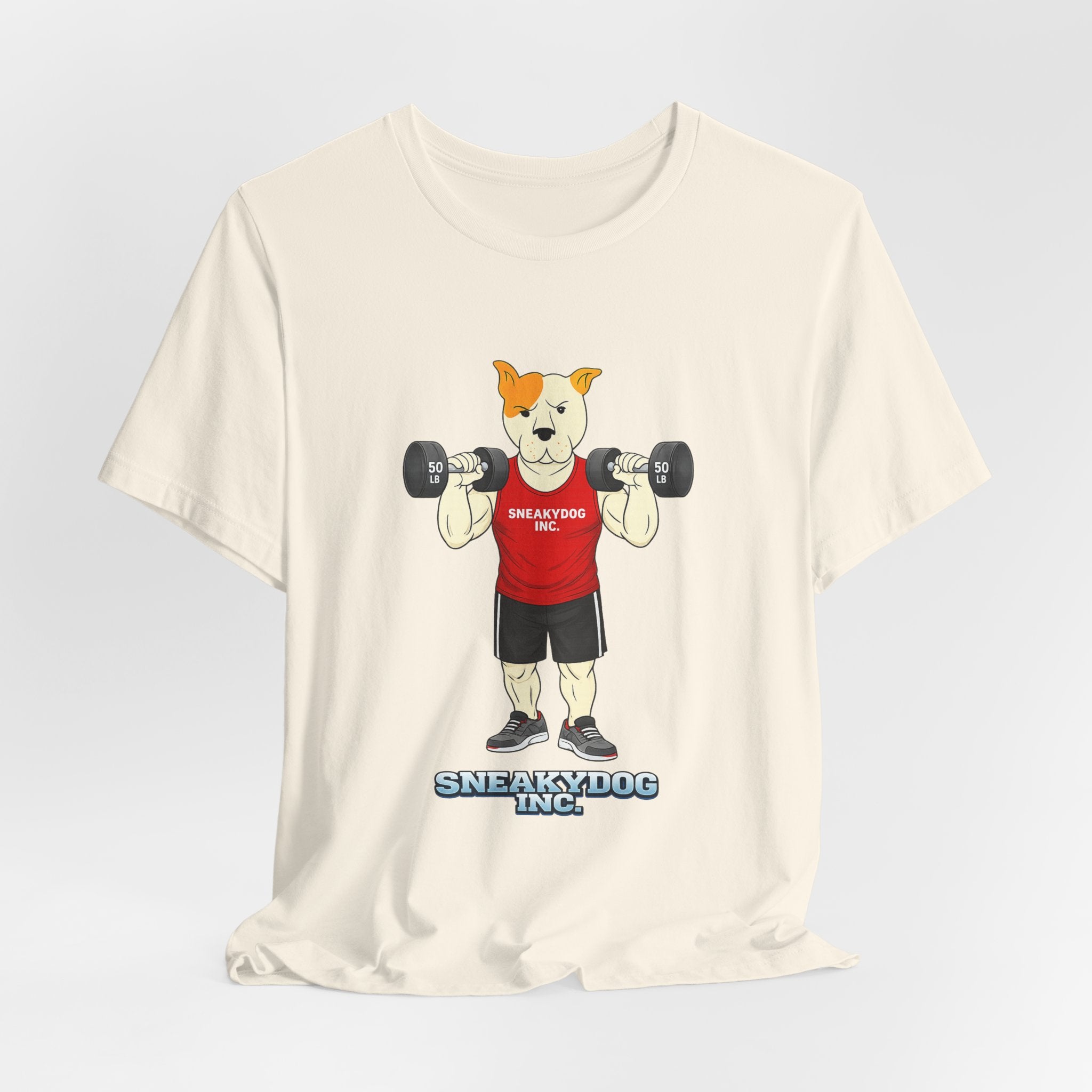 Sneakydog Inc. Workout Red Graphic — Vintage Short Sleeve T-Shirt