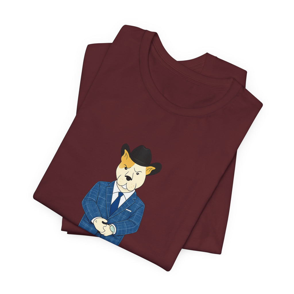 Sneakydog Inc. Cowboy Suit Graphic — Vintage Short Sleeve T-Shirt