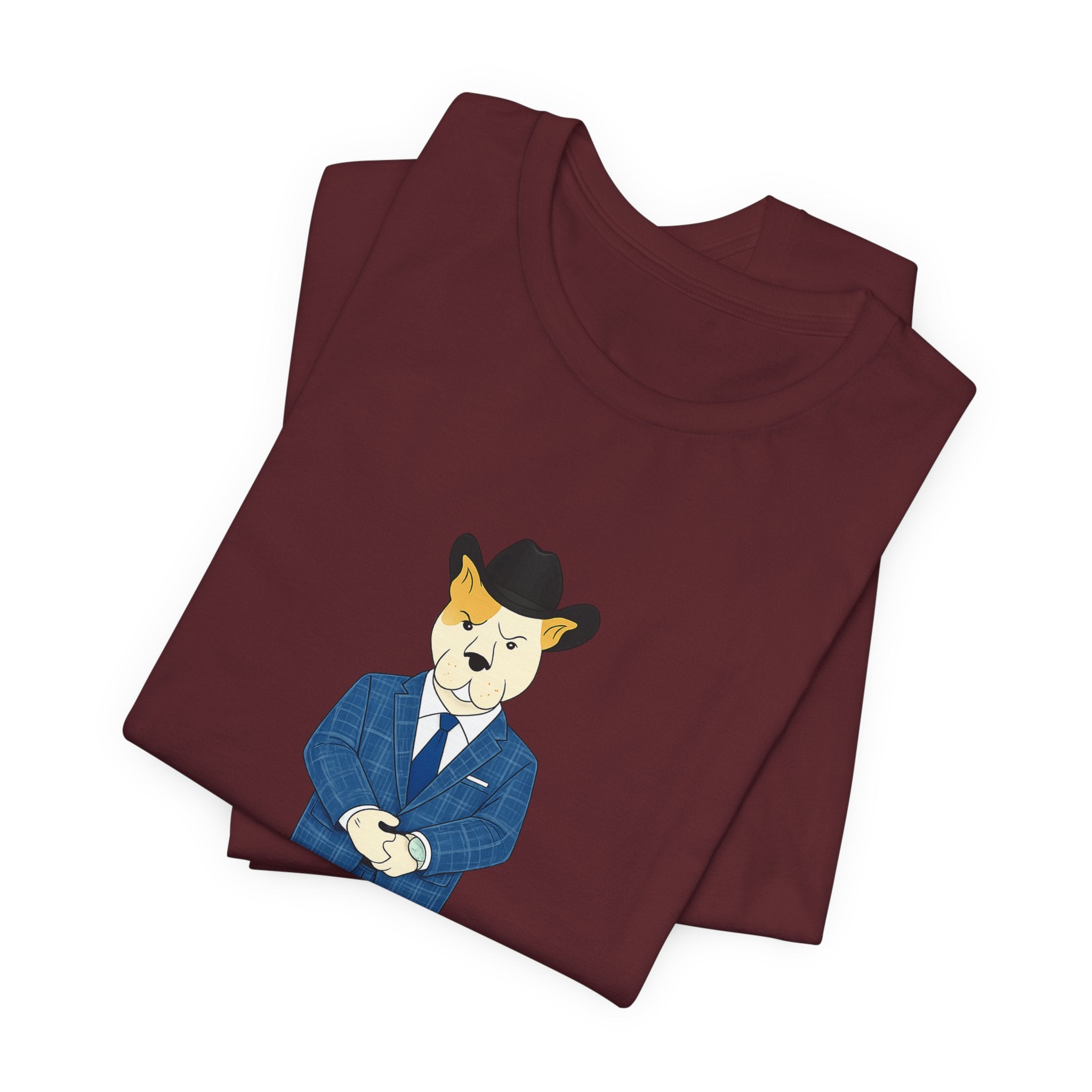 Sneakydog Inc. Cowboy Suit Graphic — Vintage Short Sleeve T-Shirt