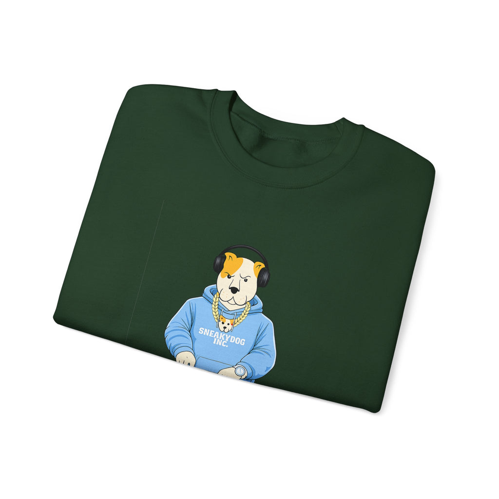Sneakydog Inc. DJ Graphic Crewneck Sweatshirt – Vintage Graphic