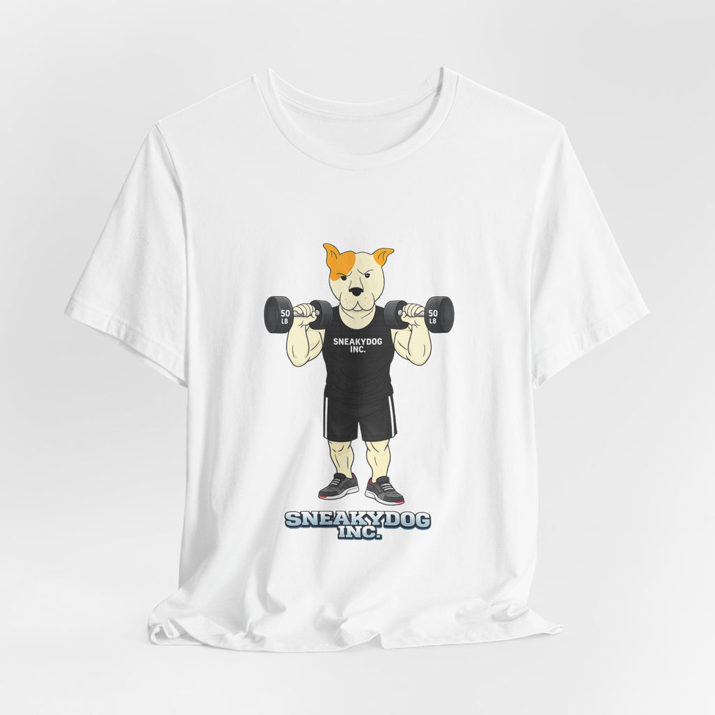 Sneakydog Inc. Workout Black Graphic — Vintage Short Sleeve T-Shirt