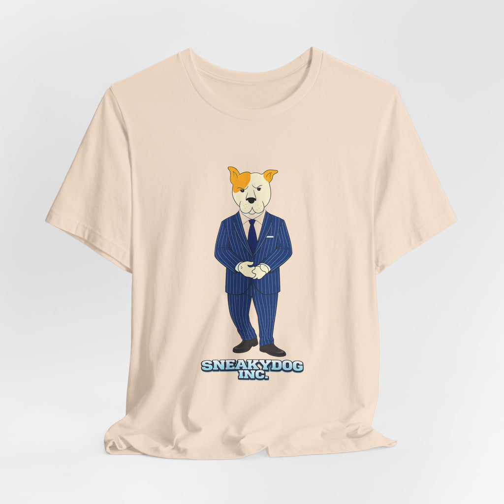 Sneakydog Inc. CEO Suit Graphic — Vintage Short Sleeve T-Shirt