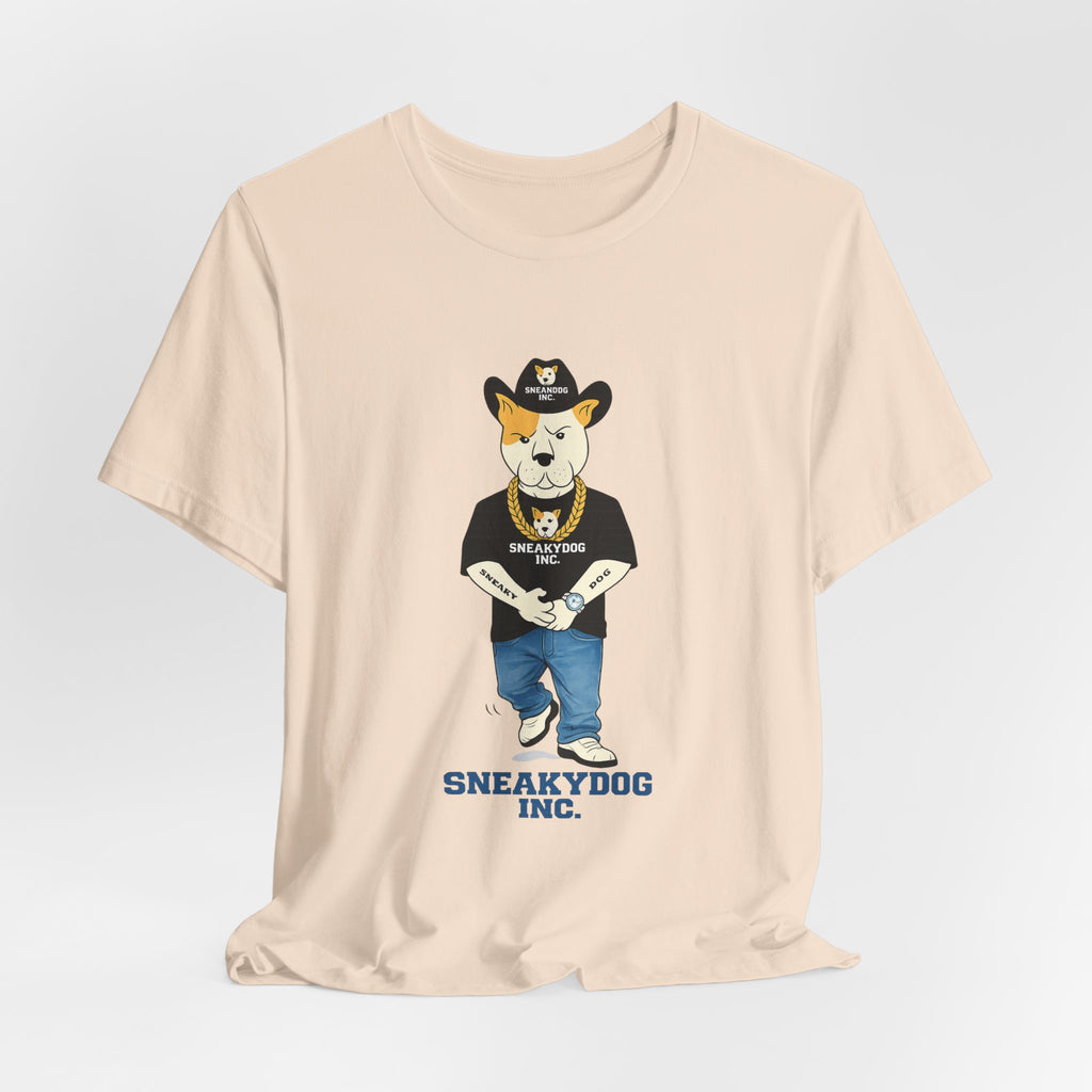 Sneakydog Inc. Cowboy Black Graphic — Vintage Short Sleeve T-Shirt