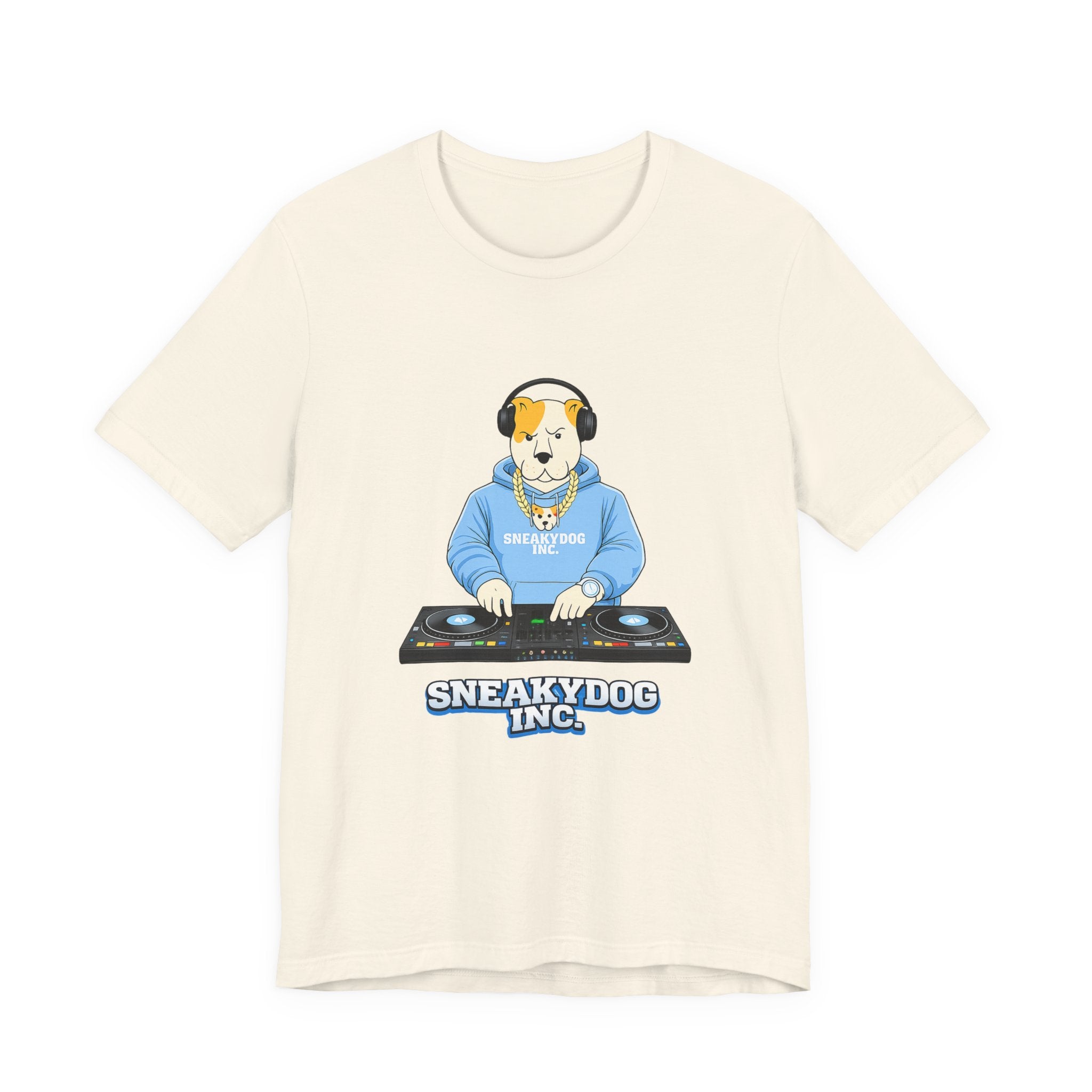 Sneakydog Inc. DJ Graphic — Vintage Short Sleeve T-Shirt