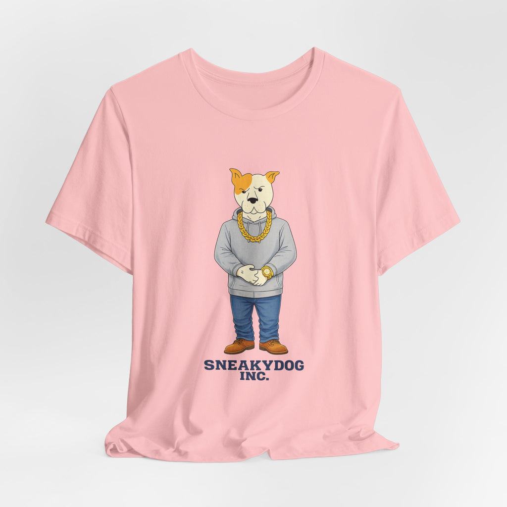 Sneakydog Inc. Grey Hoodie — Vintage Short Sleeve T-Shirt
