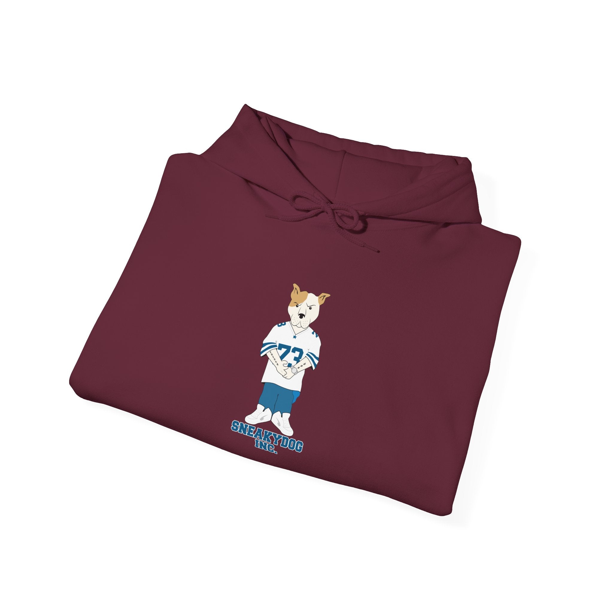 Sneakydog Inc. Football Jersey Graphic - Corgi Crew Hoodie