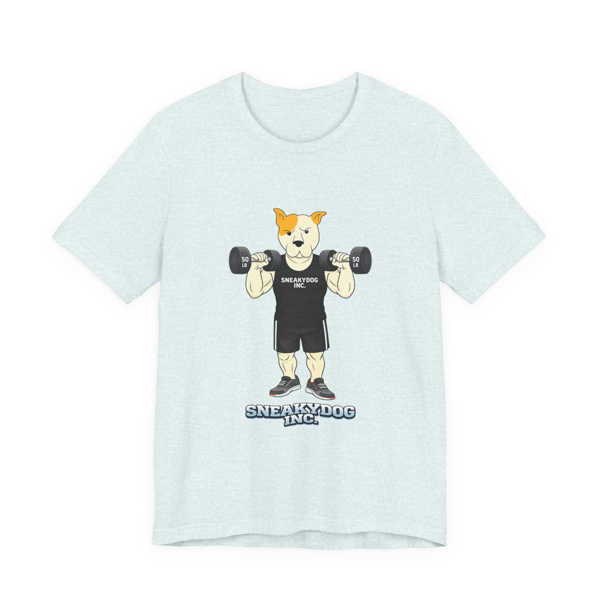 Sneakydog Inc. Workout Black Graphic — Vintage Short Sleeve T-Shirt