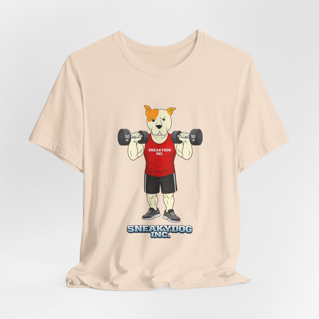Sneakydog Inc. Workout Red Graphic — Vintage Short Sleeve T-Shirt