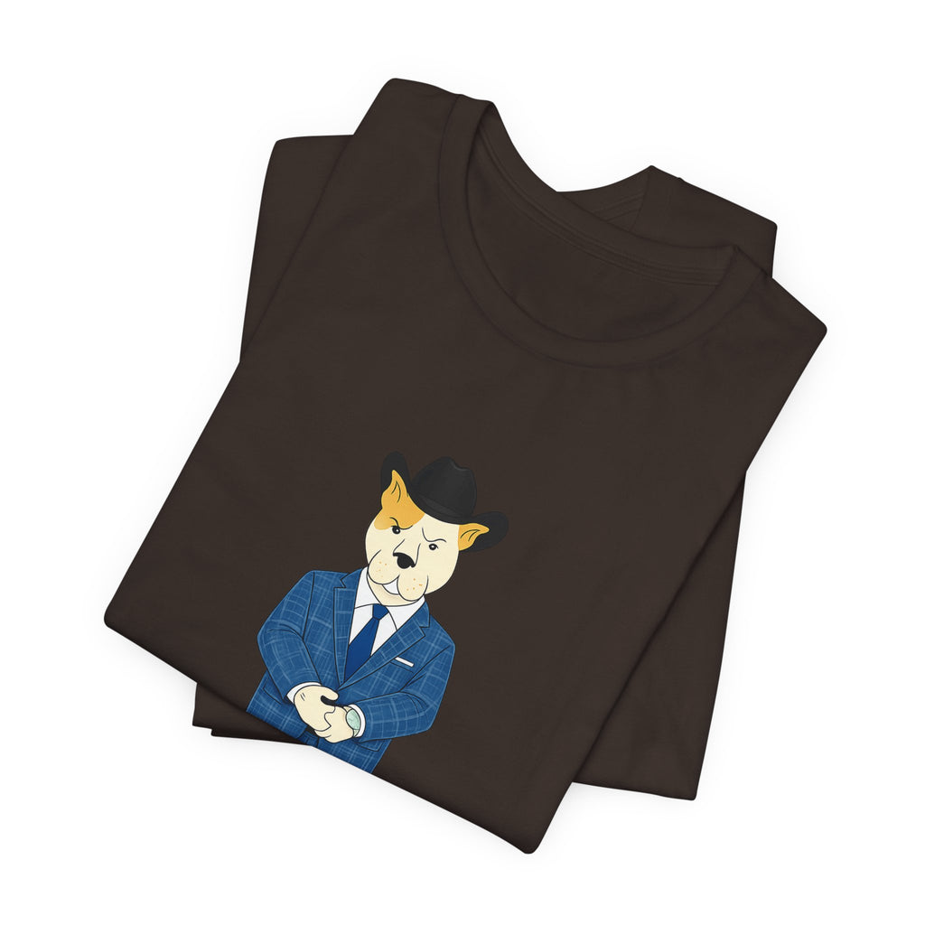 Sneakydog Inc. Cowboy Suit Graphic — Vintage Short Sleeve T-Shirt