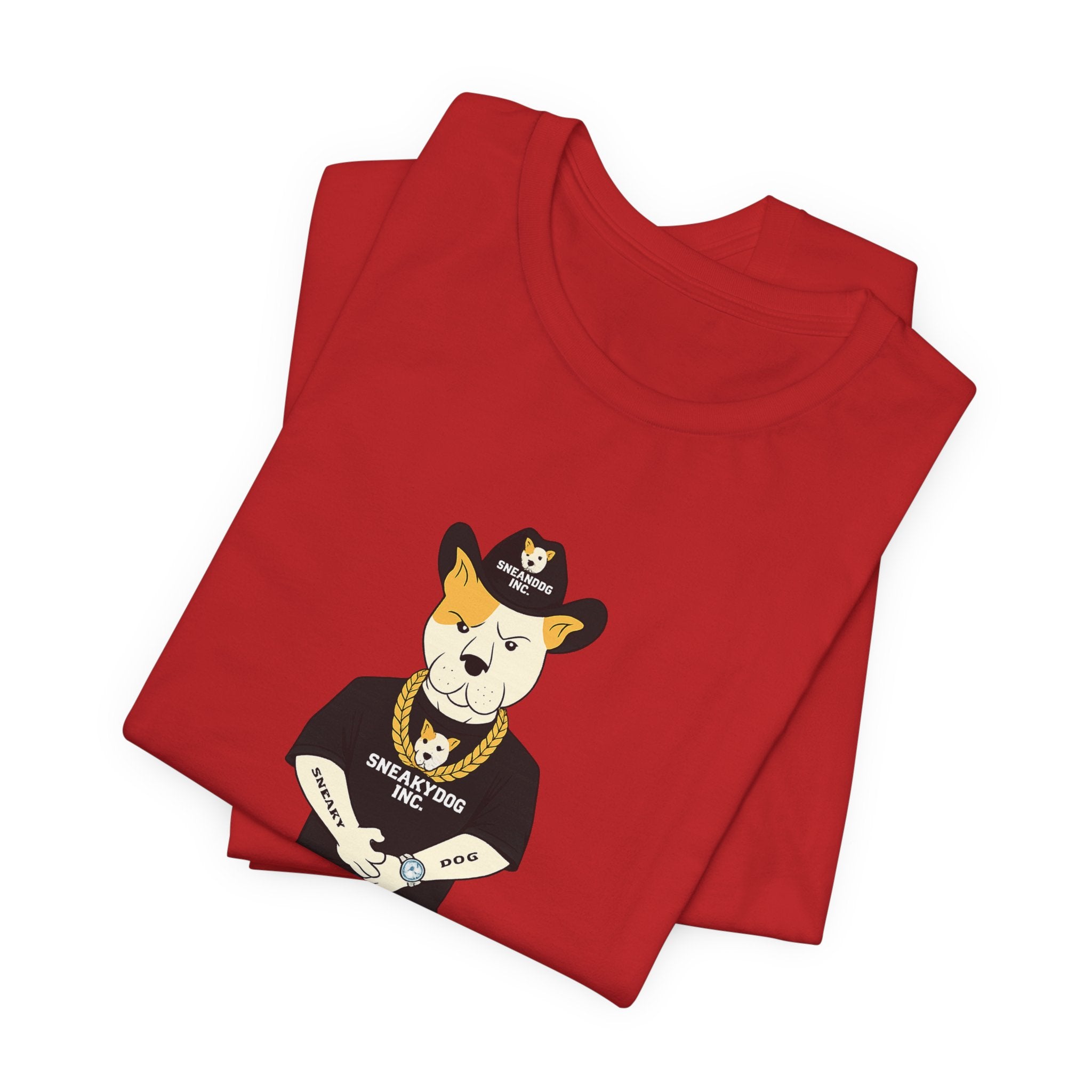 Sneakydog Inc. Cowboy Black Graphic — Vintage Short Sleeve T-Shirt