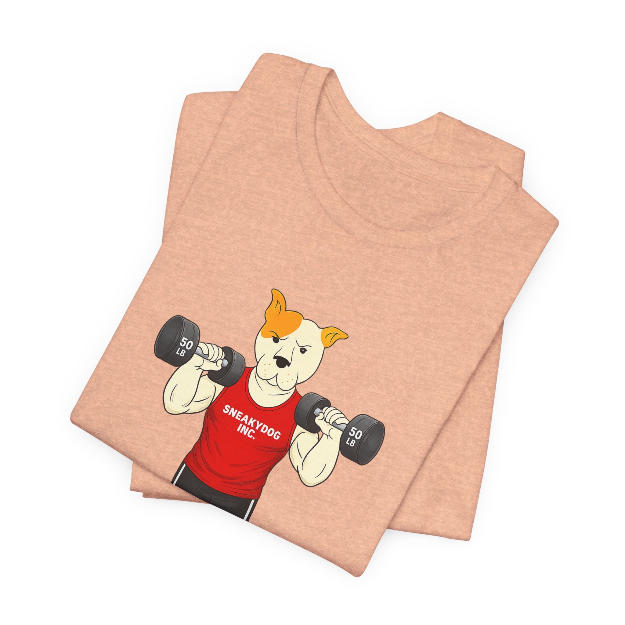 Sneakydog Inc. Workout Red Graphic — Vintage Short Sleeve T-Shirt