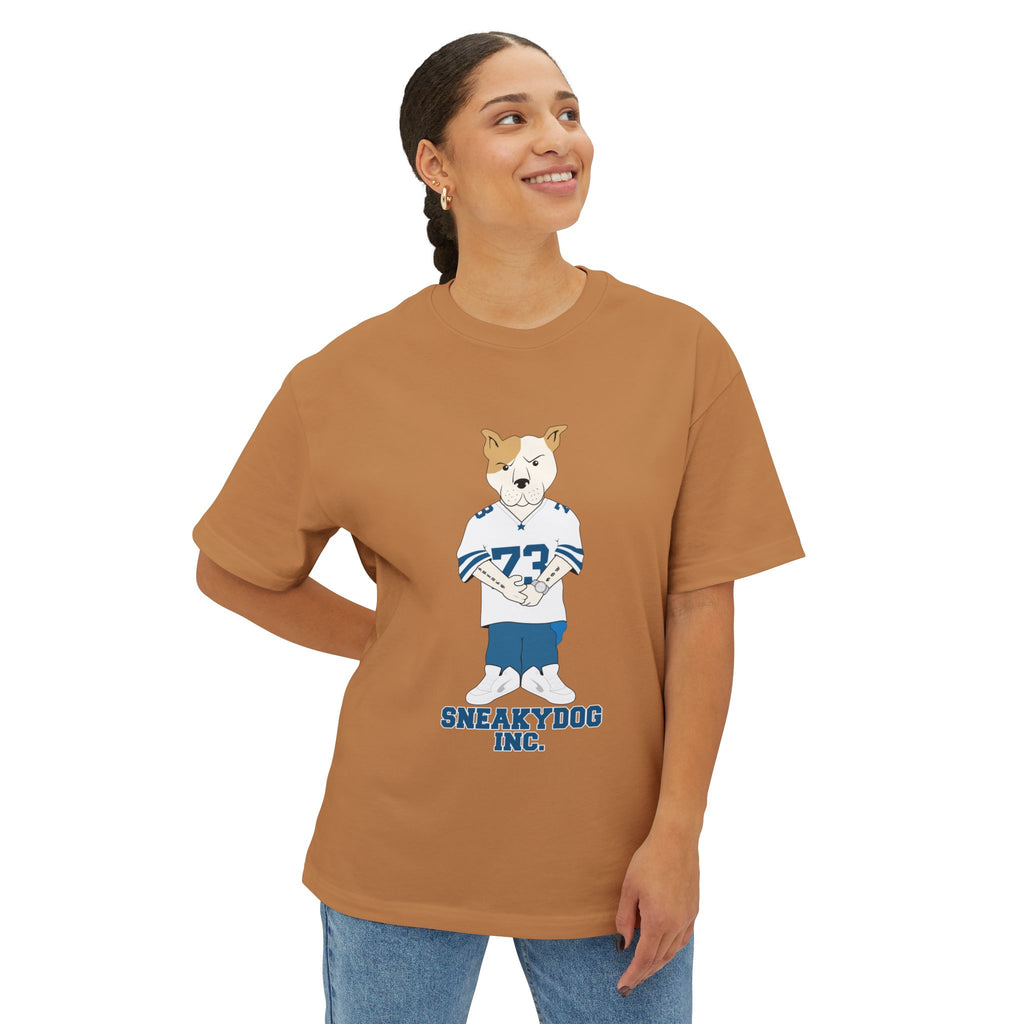 Sneakydog Inc. Football Jersey Graphic — Oversized Boxy Premium T-Shirt
