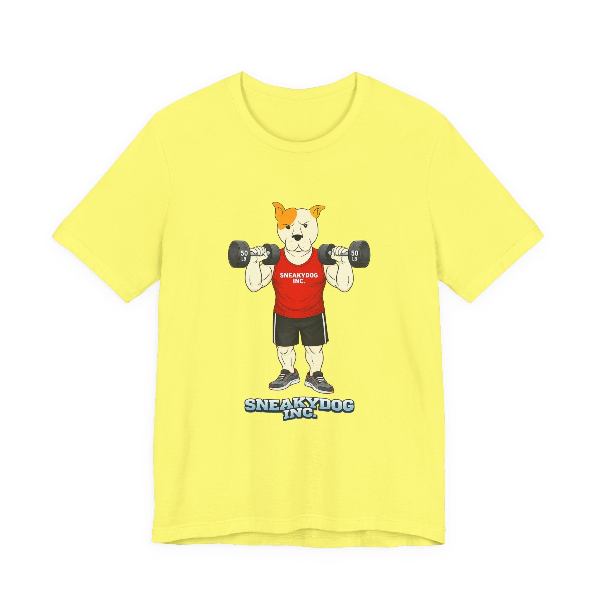 Sneakydog Inc. Workout Red Graphic — Vintage Short Sleeve T-Shirt