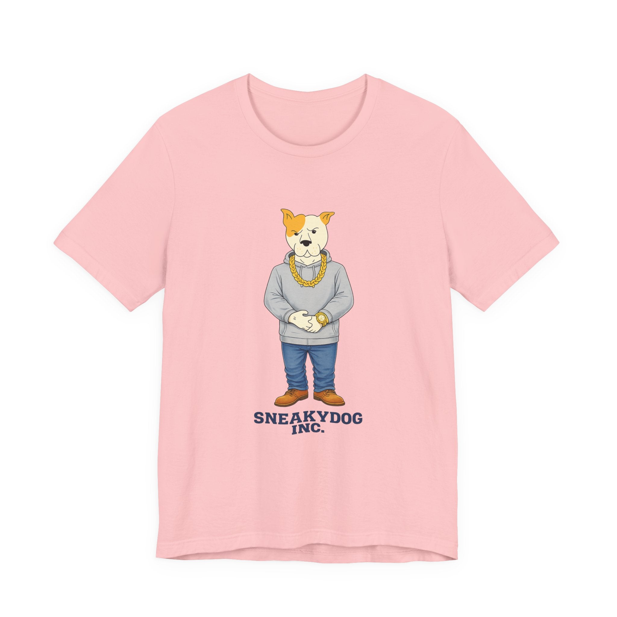 Sneakydog Inc. Grey Hoodie — Vintage Short Sleeve T-Shirt