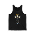 Sneakydog Inc. "Strength Through Paws" Black GT365 Workout Graphic Tank