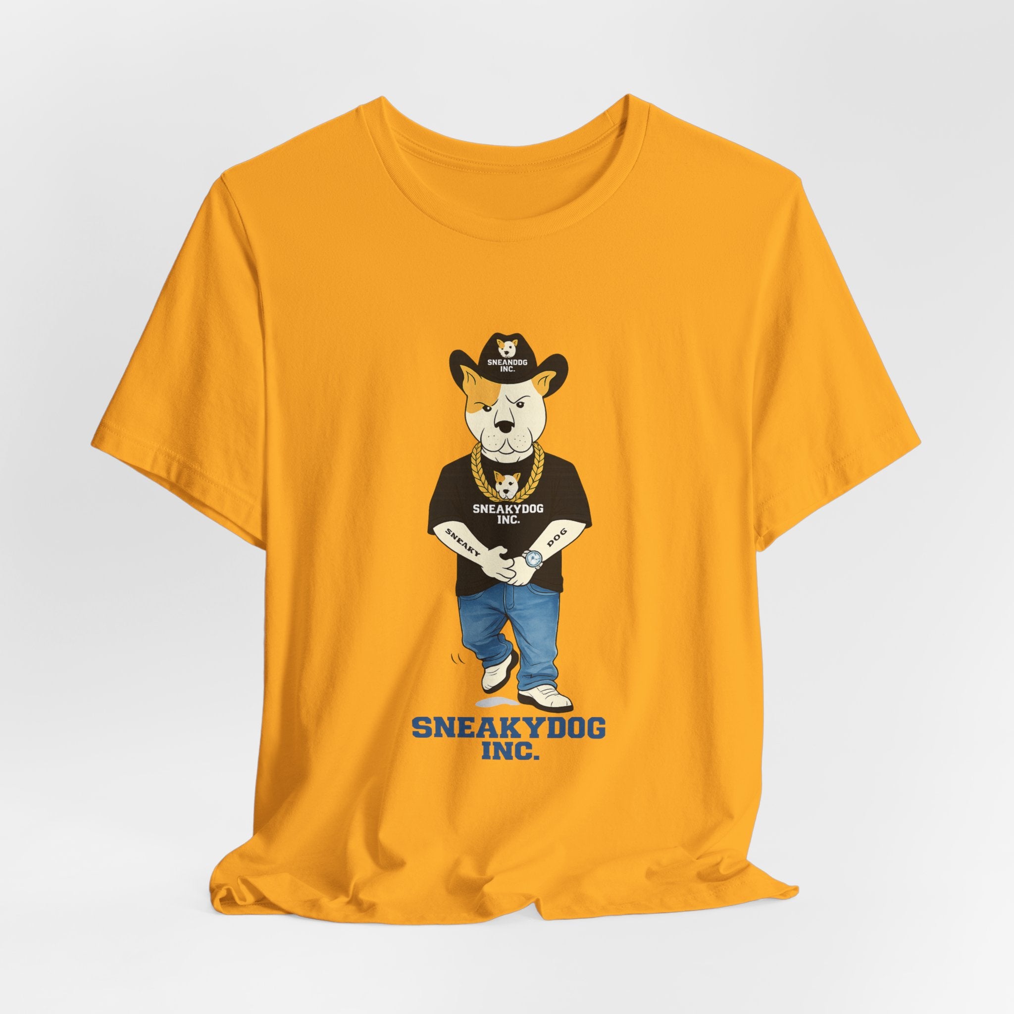 Sneakydog Inc. Cowboy Black Graphic — Vintage Short Sleeve T-Shirt