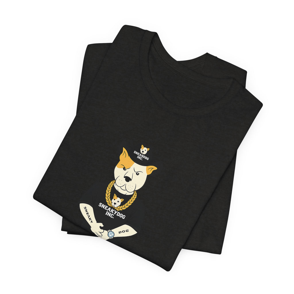 Sneakydog Inc. Cowboy Black Graphic — Vintage Short Sleeve T-Shirt