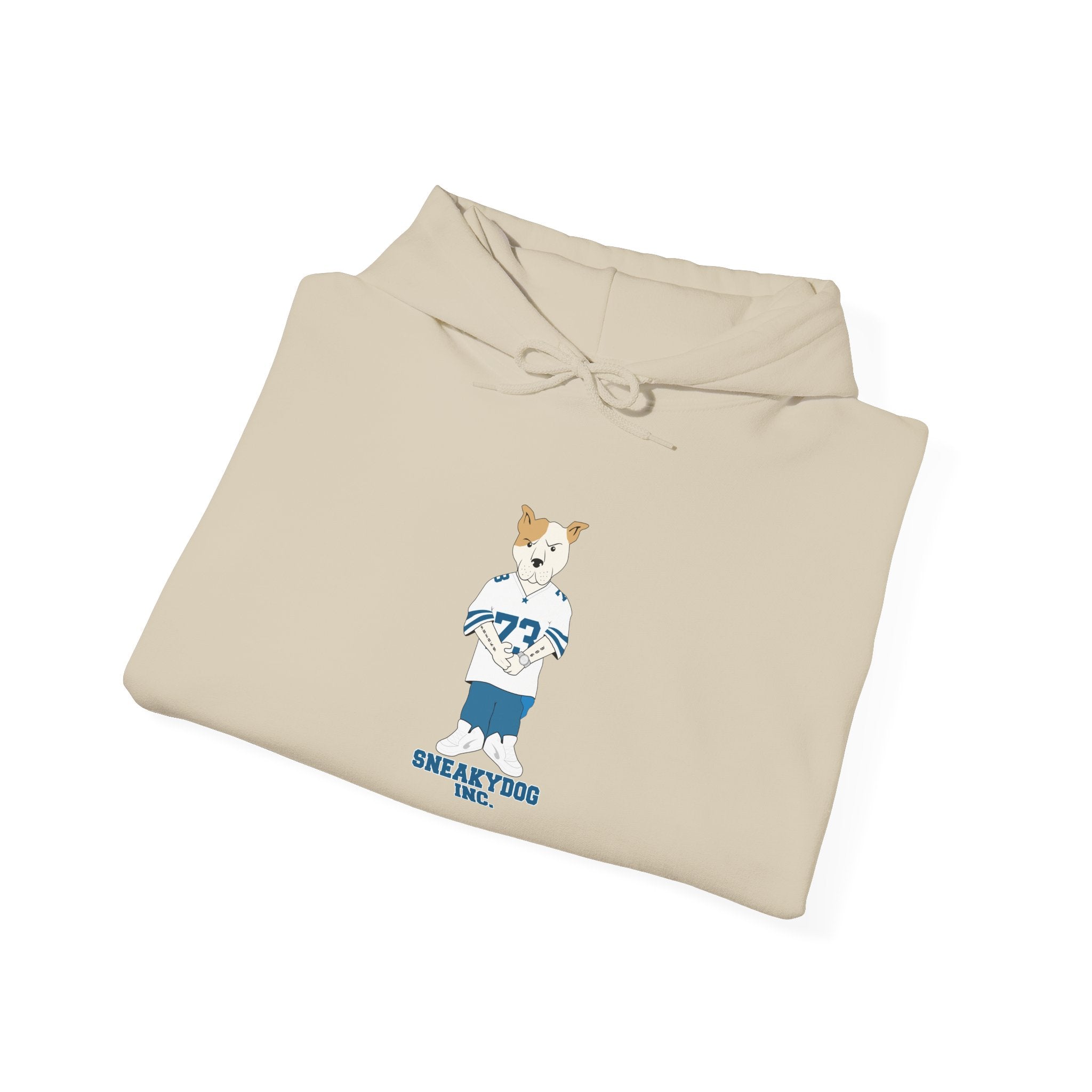 Sneakydog Inc. Football Jersey Graphic - Corgi Crew Hoodie