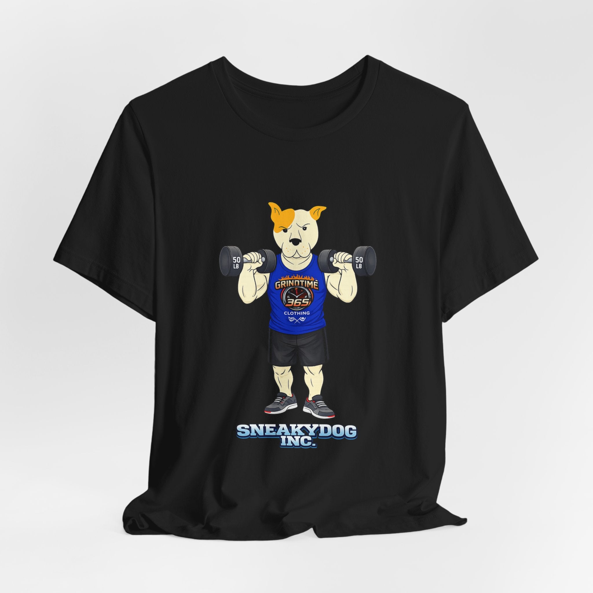 Sneakydog Inc. Workout Blue GT365 Graphic — Vintage Short Sleeve T-Shirt