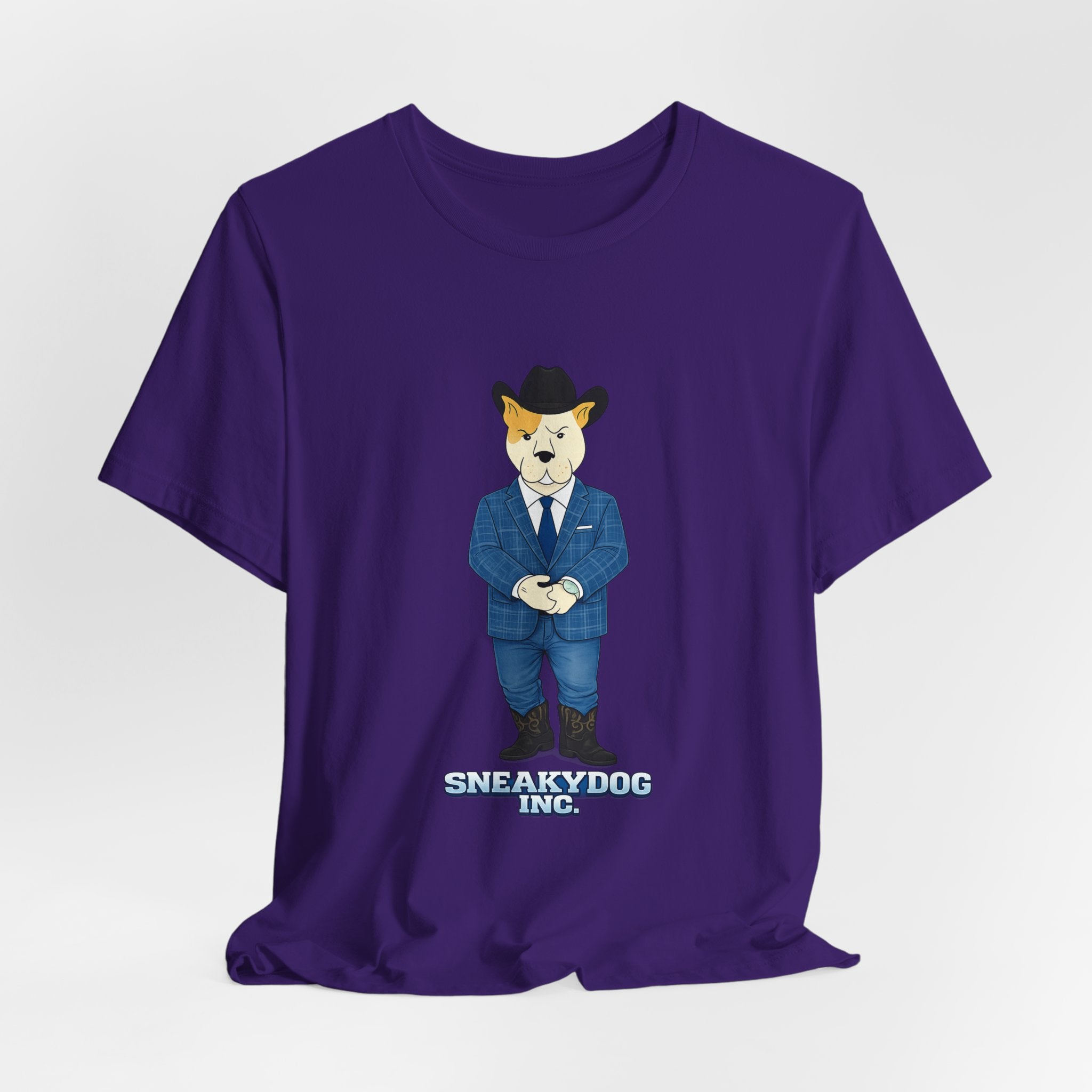 Sneakydog Inc. Cowboy Suit Graphic — Vintage Short Sleeve T-Shirt