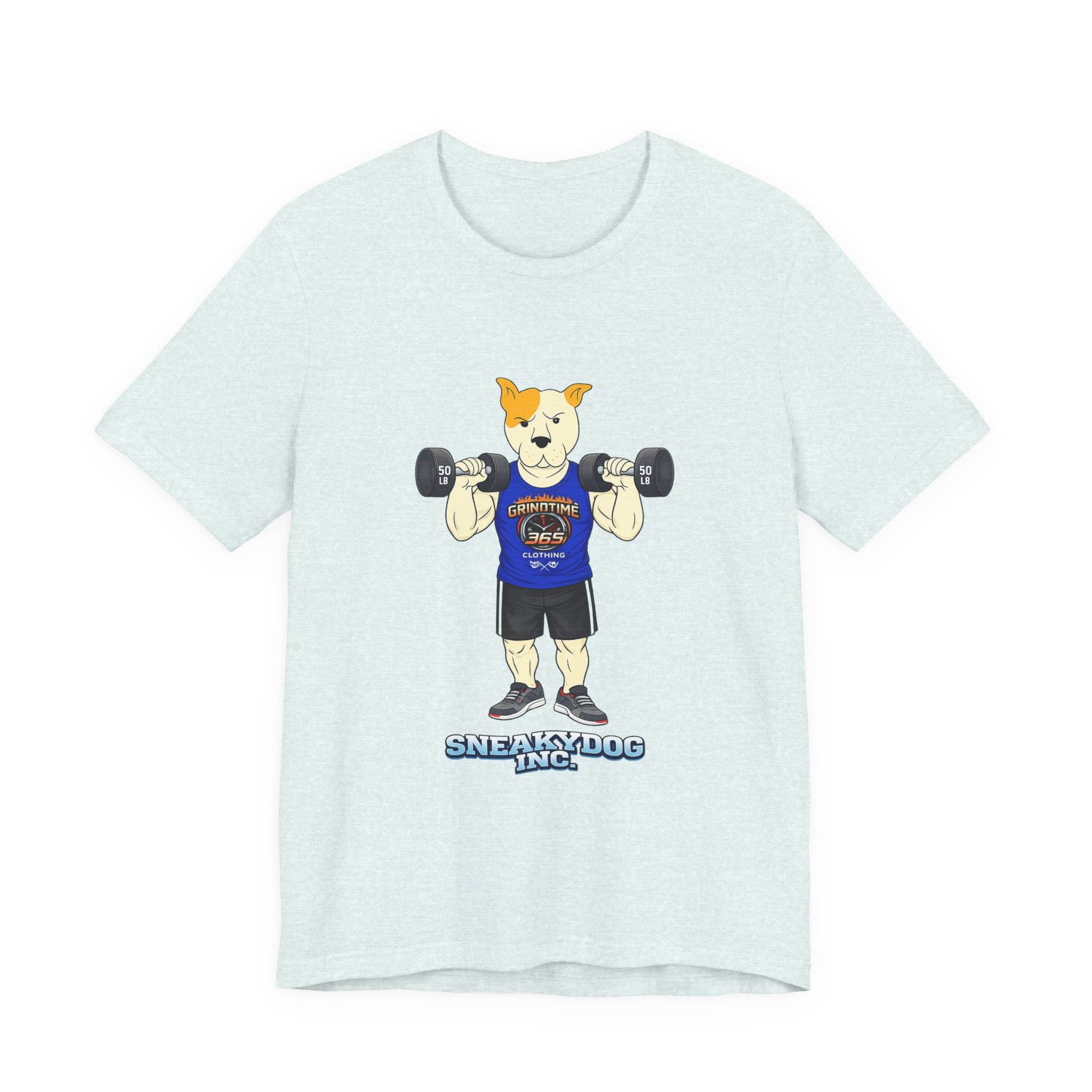 Sneakydog Inc. Workout Blue GT365 Graphic — Vintage Short Sleeve T-Shirt