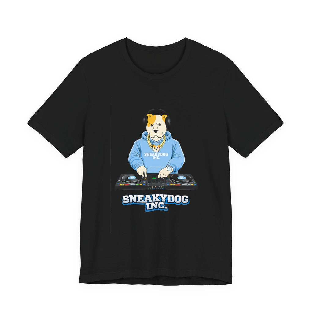 Sneakydog Inc. DJ Graphic — Vintage Short Sleeve T-Shirt