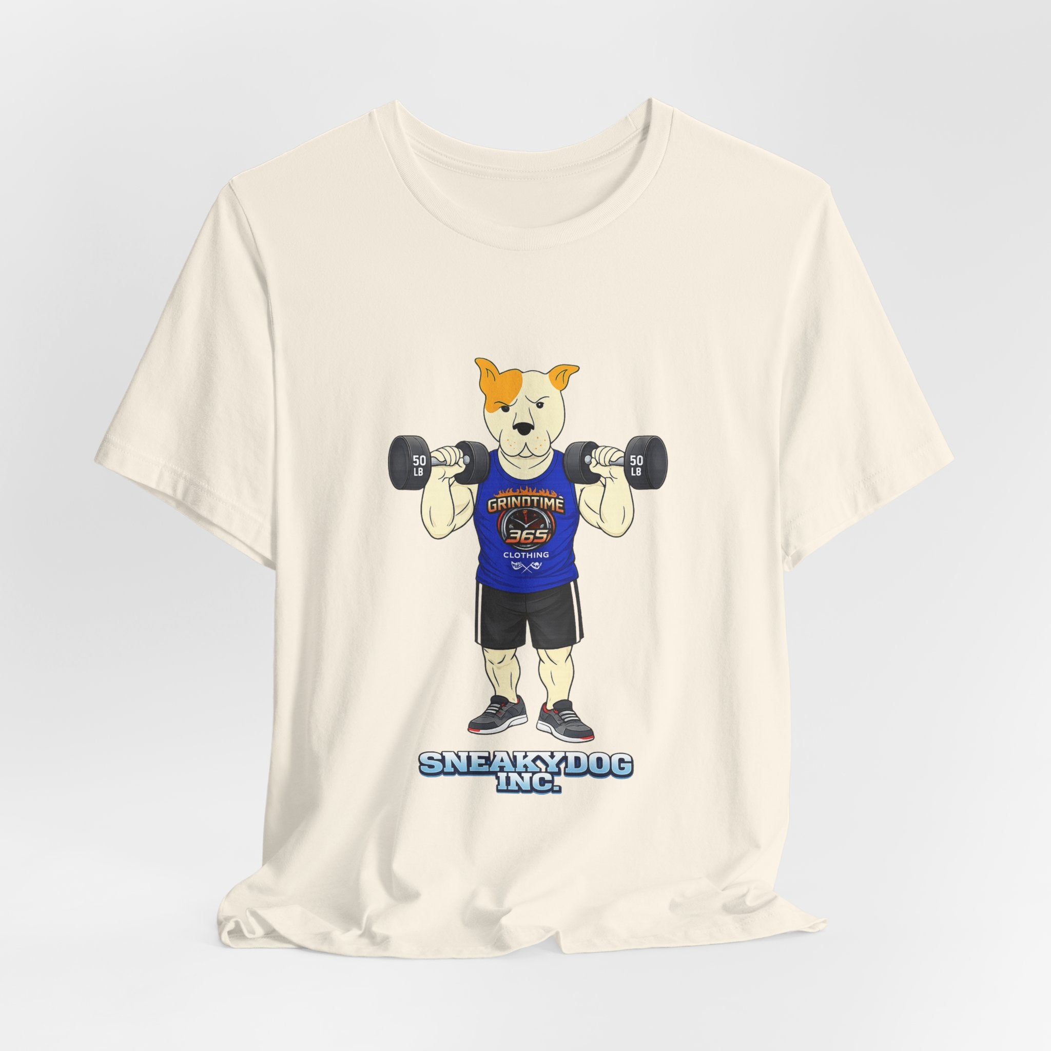 Sneakydog Inc. Workout Blue GT365 Graphic — Vintage Short Sleeve T-Shirt