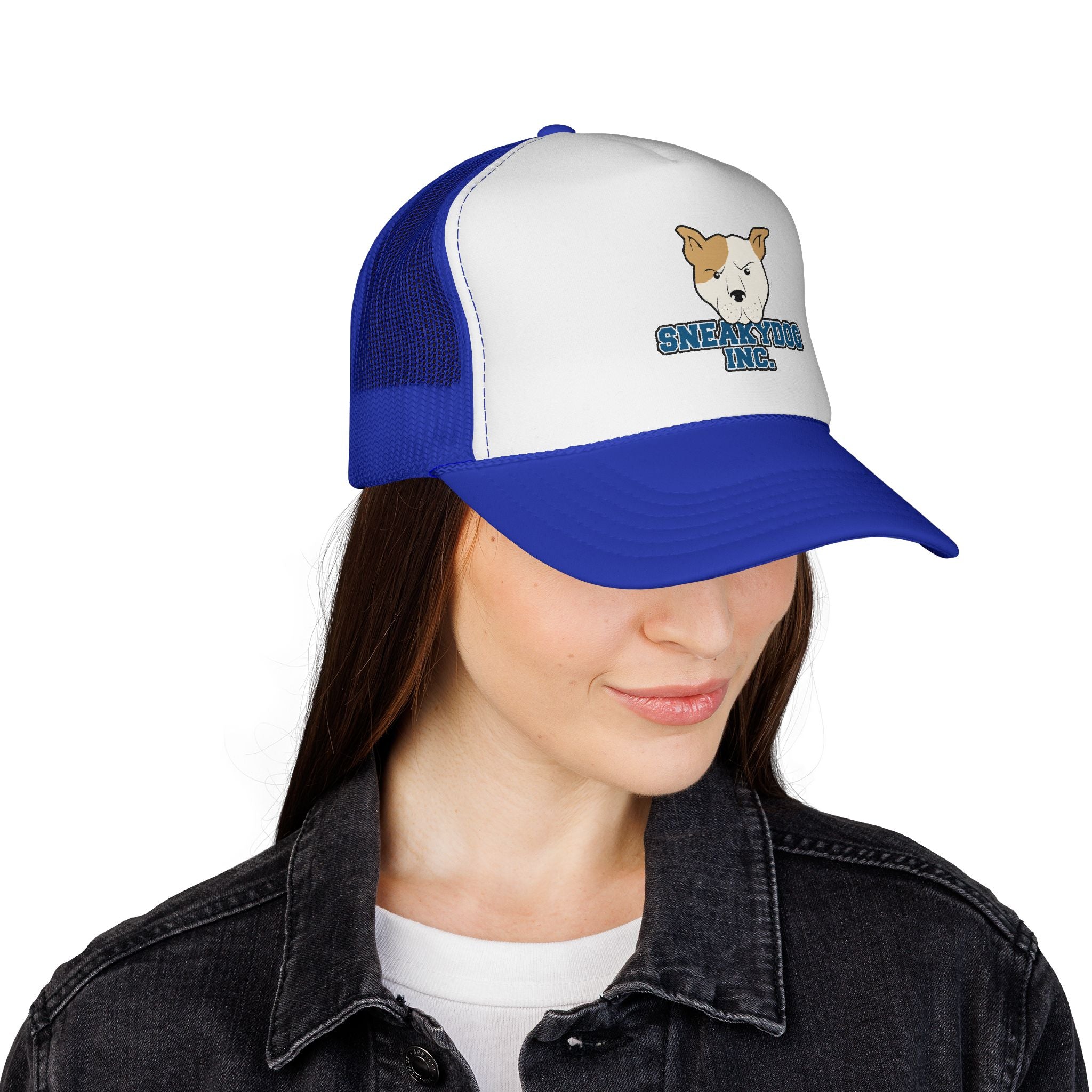 Sneakydog Inc. Trucker Cap — Retro Mesh Hat with Sneakydog Logo