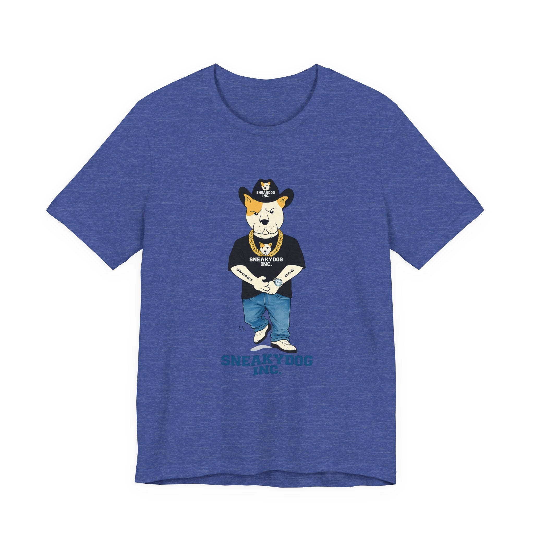 Sneakydog Inc. Cowboy Black Graphic — Vintage Short Sleeve T-Shirt