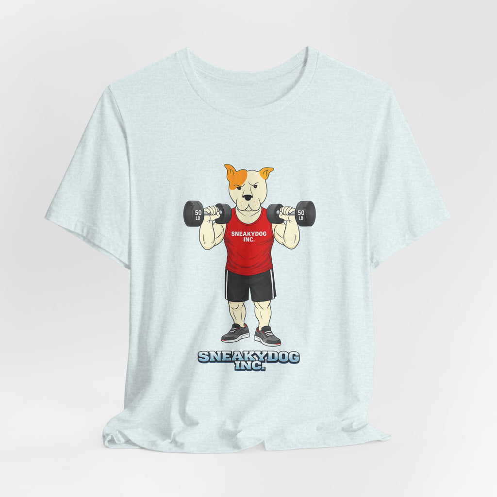 Sneakydog Inc. Workout Red Graphic — Vintage Short Sleeve T-Shirt