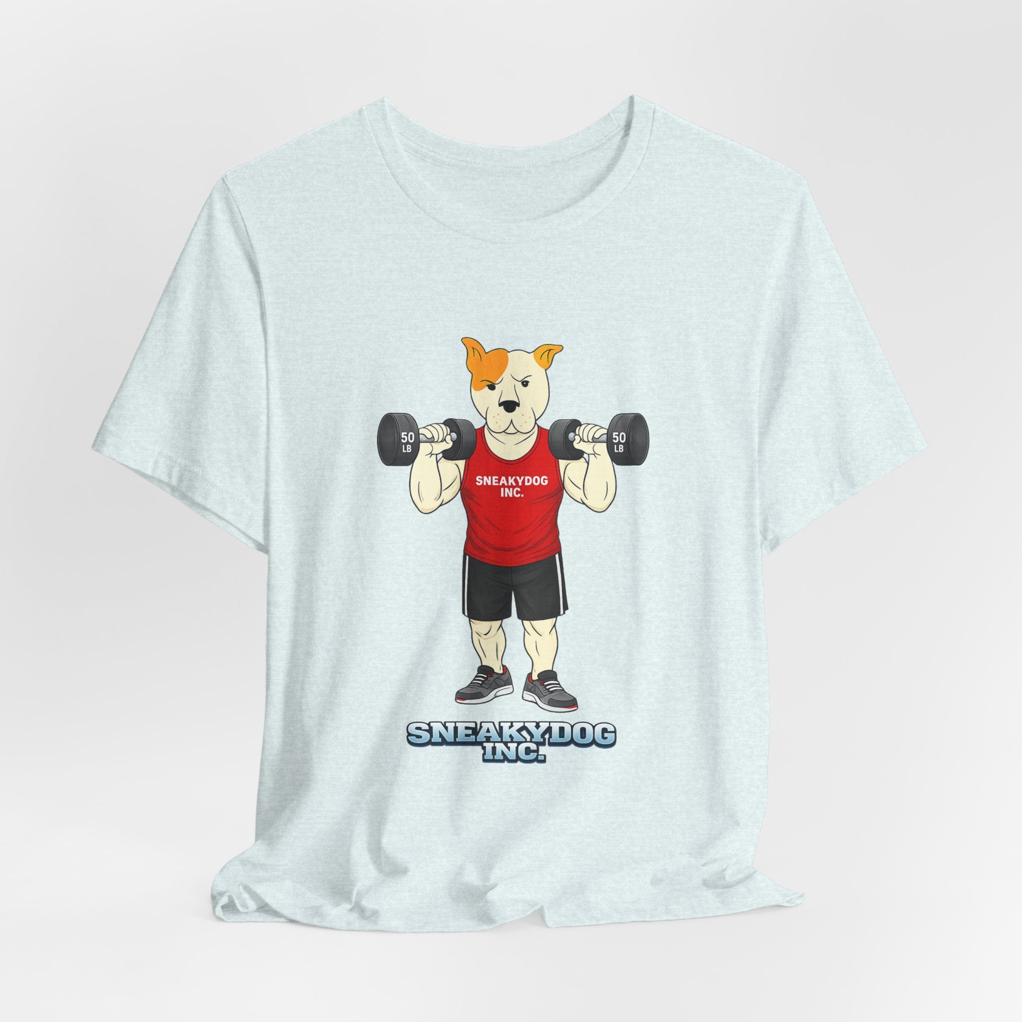 Sneakydog Inc. Workout Red Graphic — Vintage Short Sleeve T-Shirt