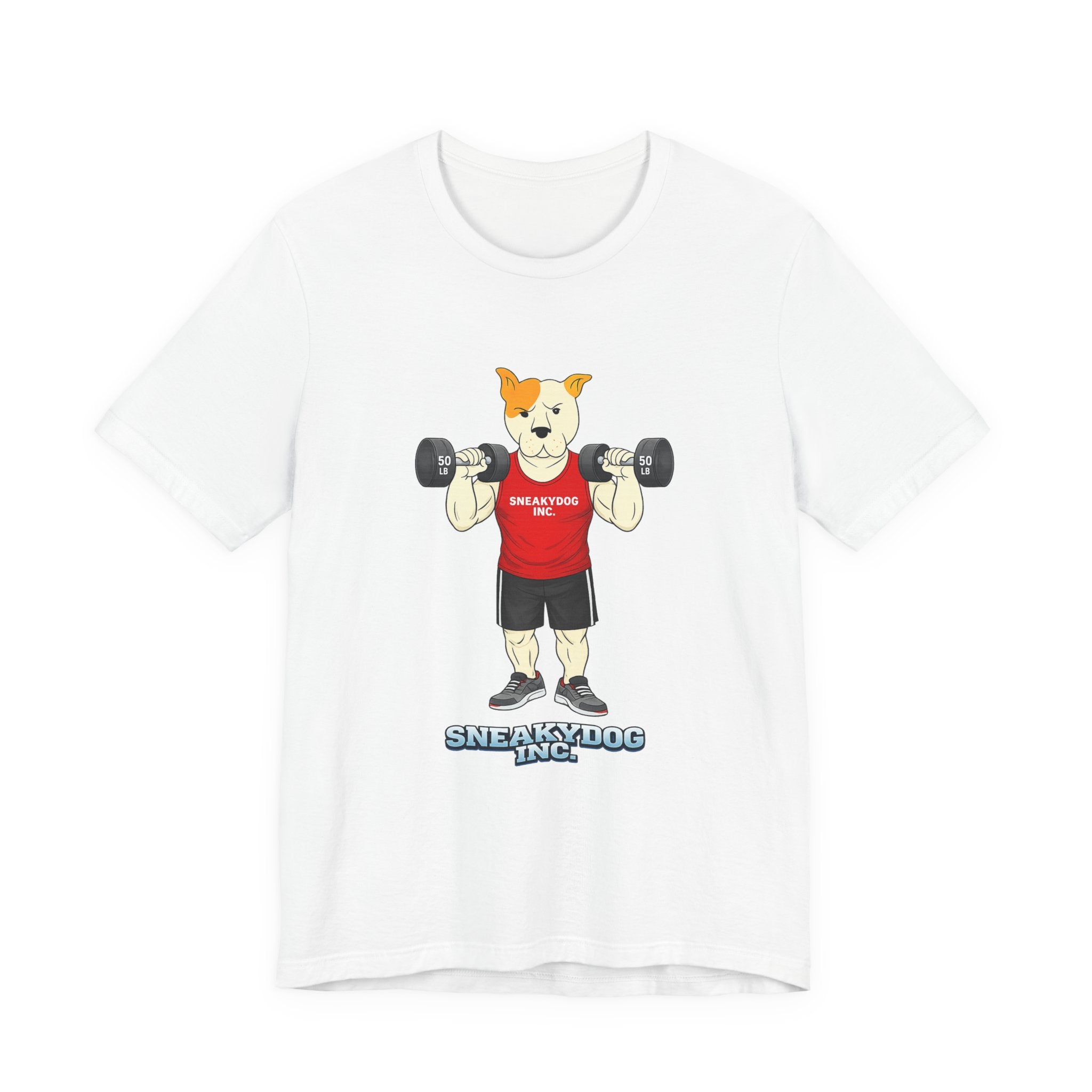 Sneakydog Inc. Workout Red Graphic — Vintage Short Sleeve T-Shirt