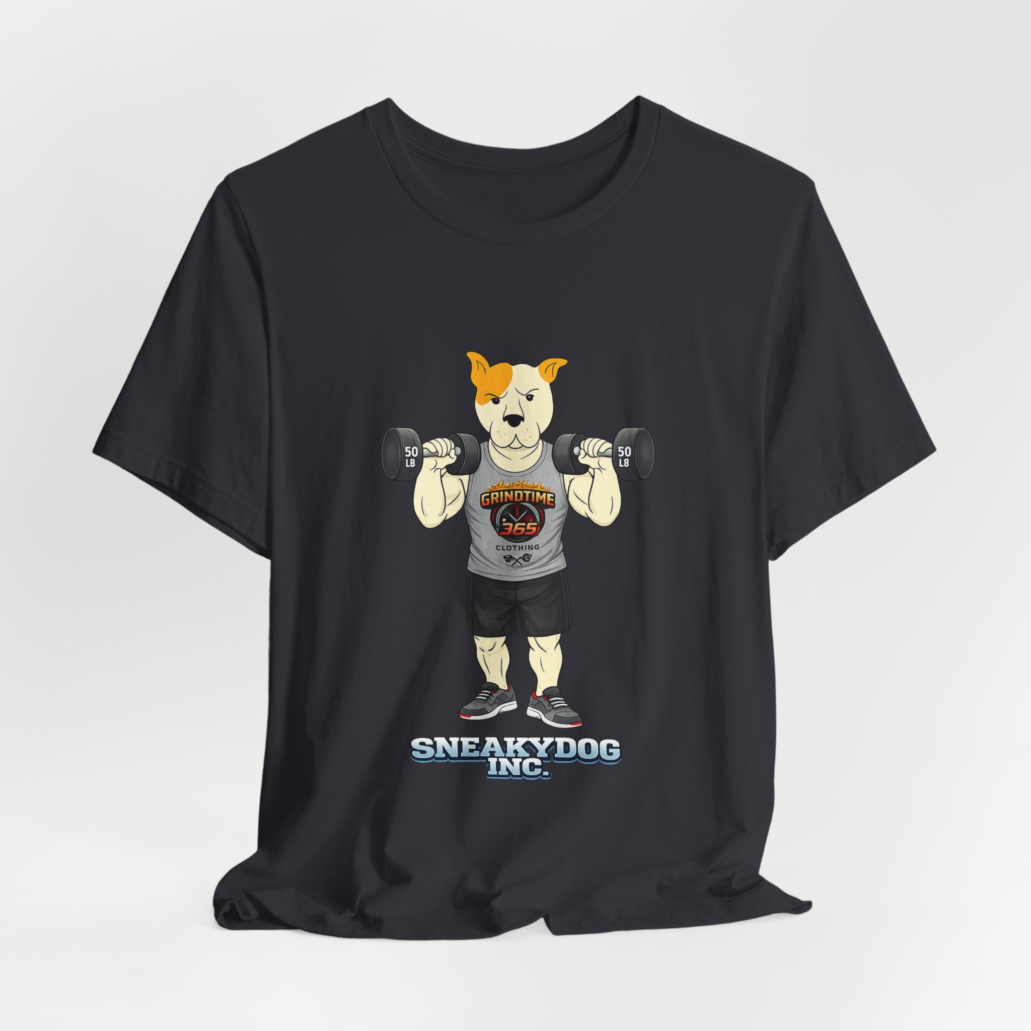 Sneakydog Inc. Workout Grey GT365 Graphic — Vintage Short Sleeve T-Shirt