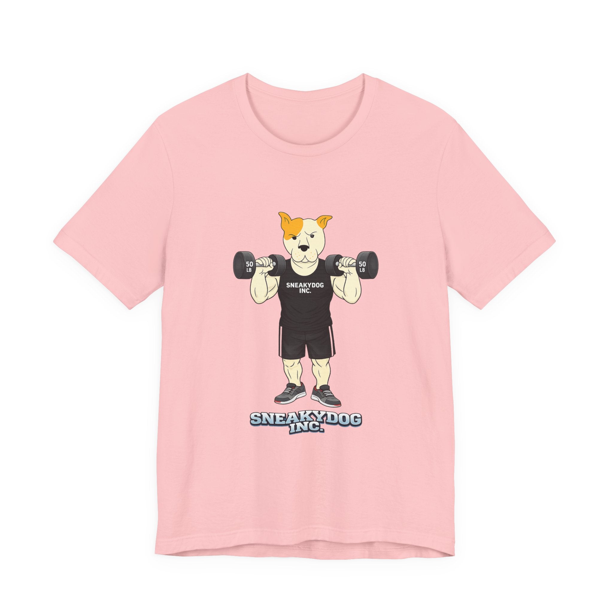 Sneakydog Inc. Workout Black Graphic — Vintage Short Sleeve T-Shirt