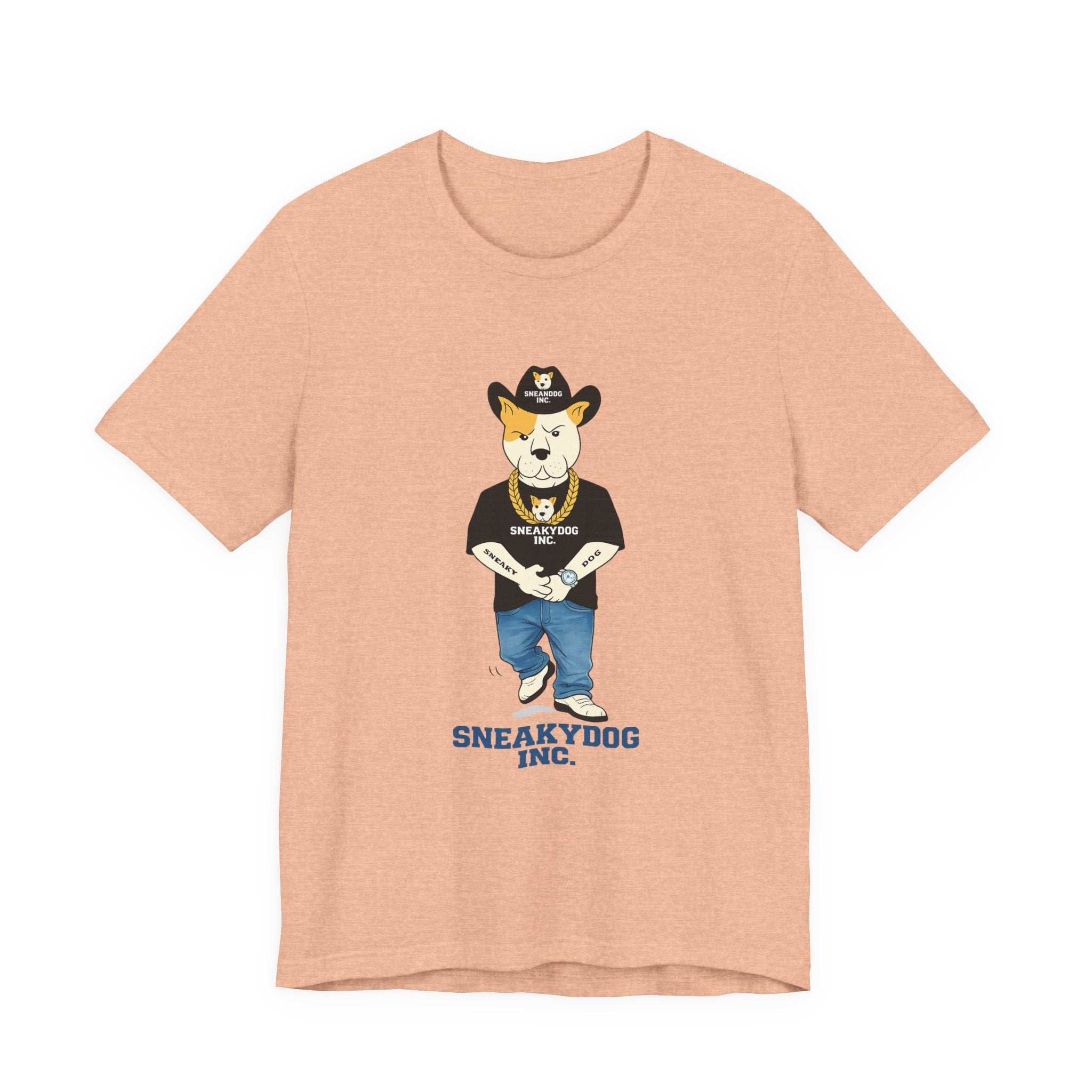 Sneakydog Inc. Cowboy Black Graphic — Vintage Short Sleeve T-Shirt