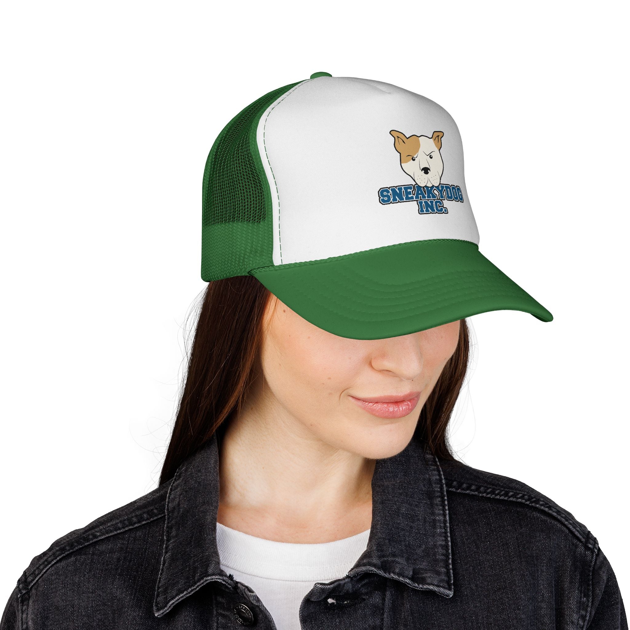 Sneakydog Inc. Trucker Cap — Retro Mesh Hat with Sneakydog Logo