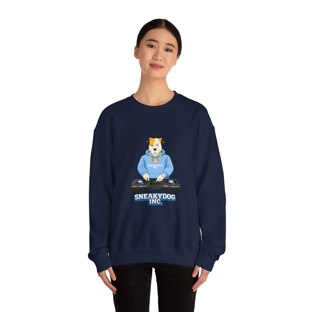 Sneakydog Inc. DJ Graphic Crewneck Sweatshirt – Vintage Graphic