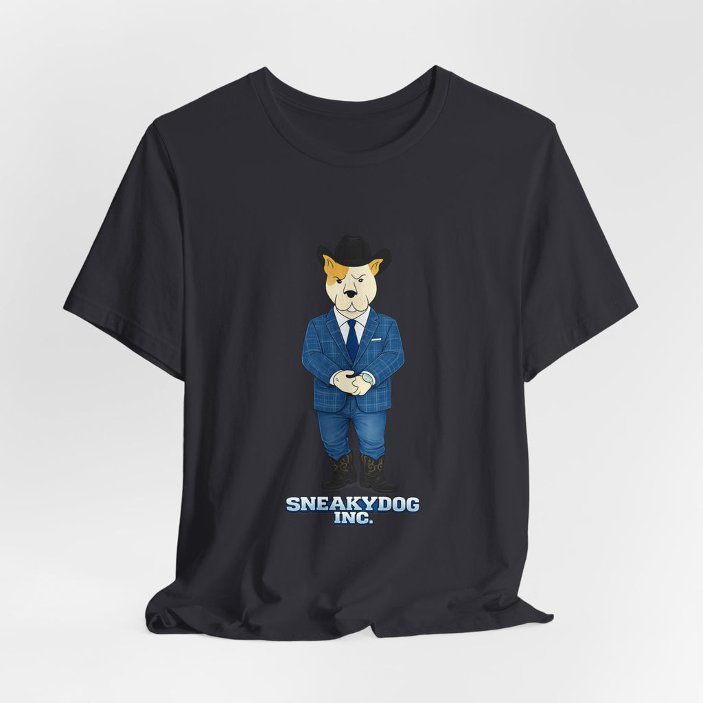 Sneakydog Inc. Cowboy Suit Graphic — Vintage Short Sleeve T-Shirt