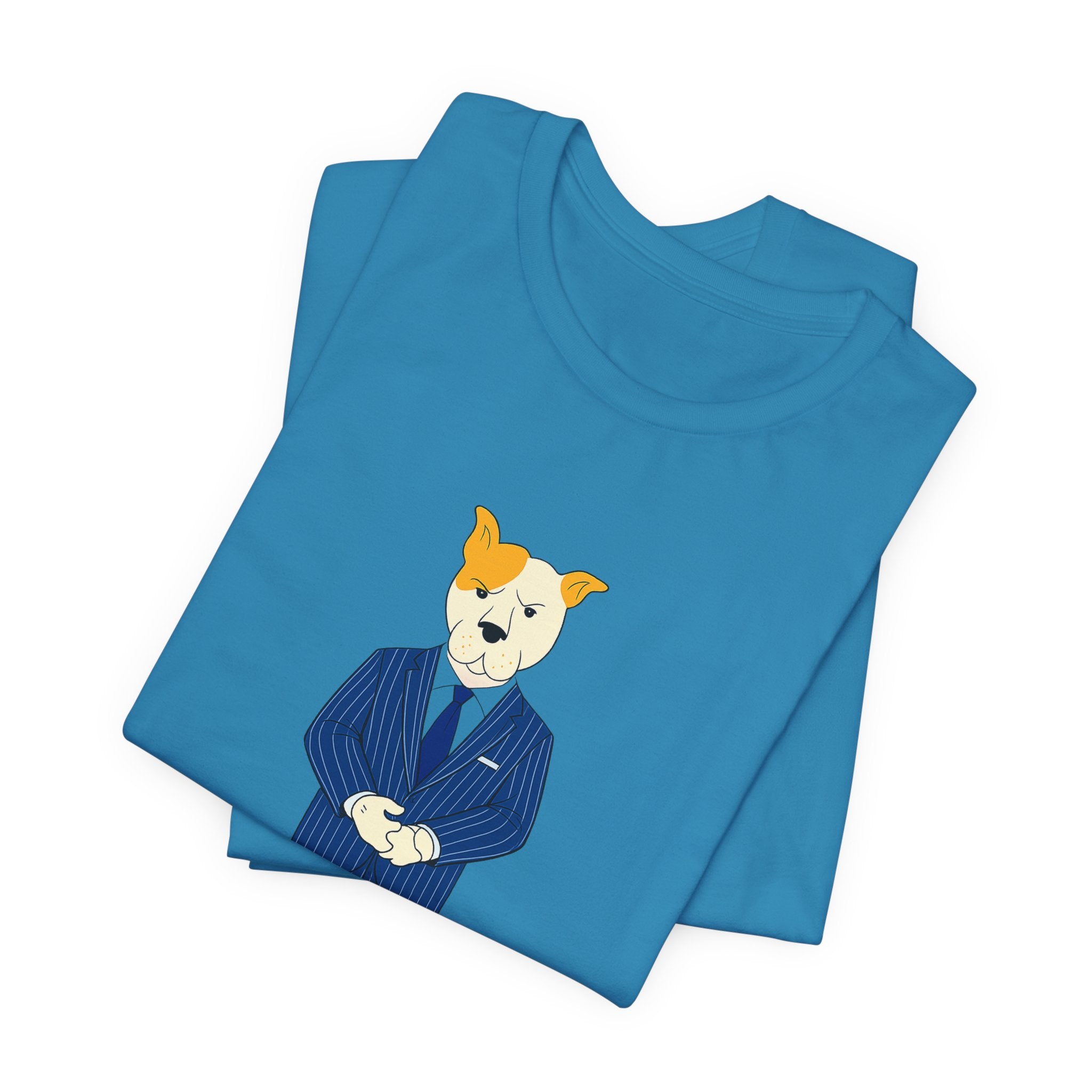 Sneakydog Inc. CEO Suit Graphic — Vintage Short Sleeve T-Shirt