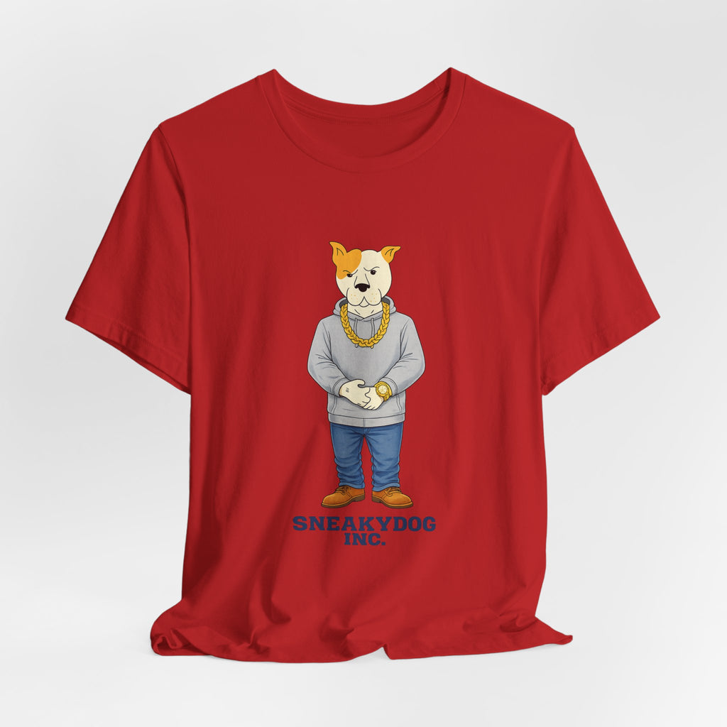 Sneakydog Inc. Grey Hoodie — Vintage Short Sleeve T-Shirt