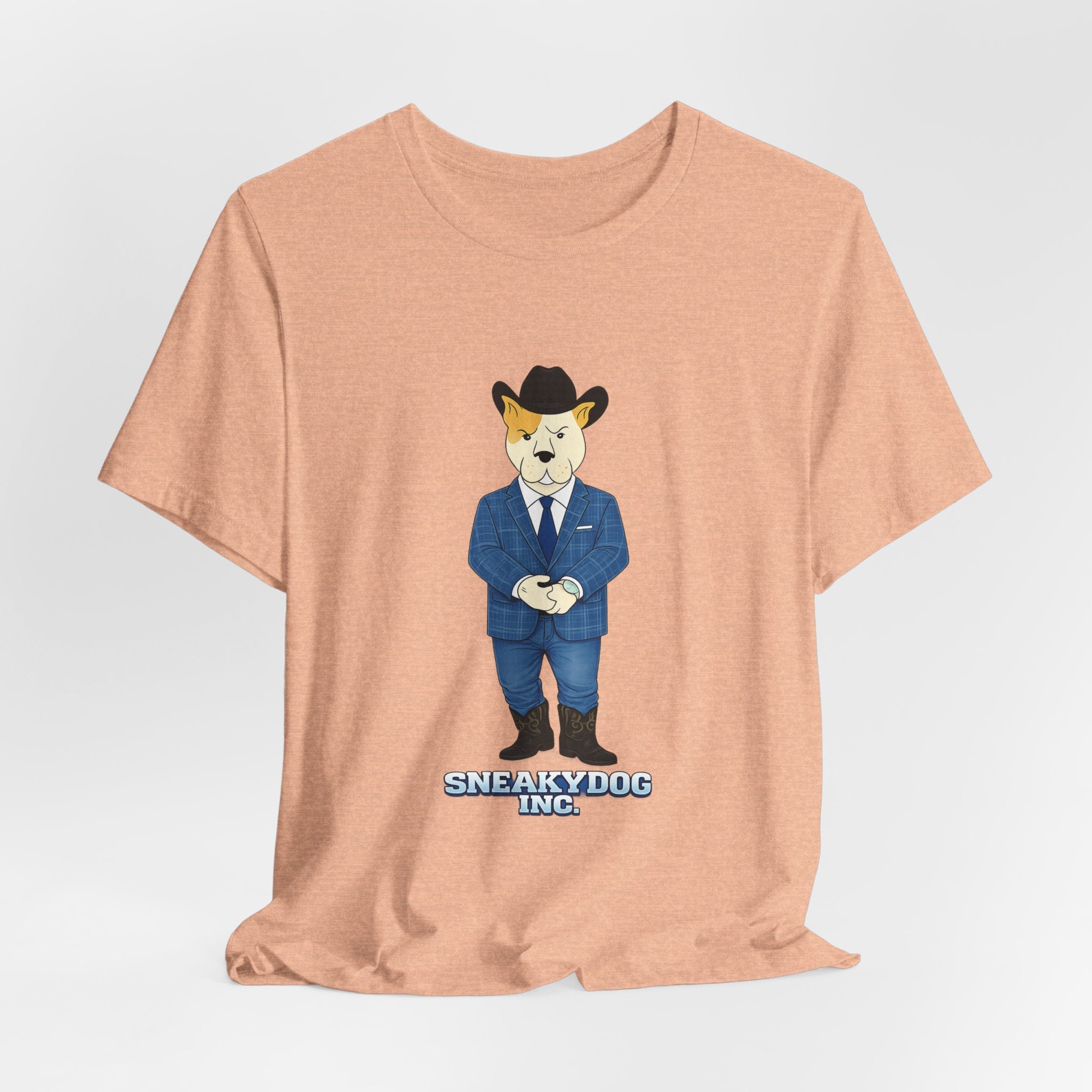 Sneakydog Inc. Cowboy Suit Graphic — Vintage Short Sleeve T-Shirt
