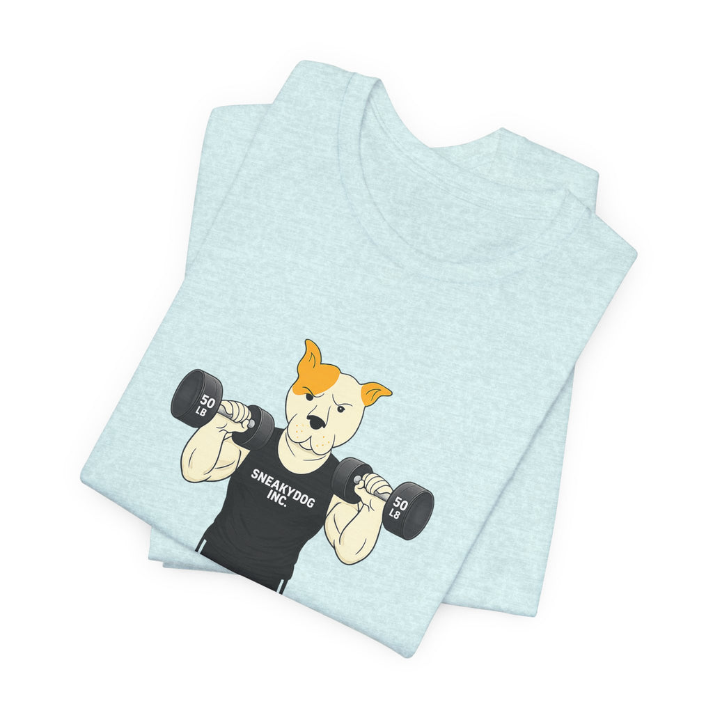 Sneakydog Inc. Workout Black Graphic — Vintage Short Sleeve T-Shirt
